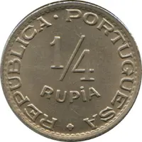 1/4 Rupia - Republic Lisboa mint