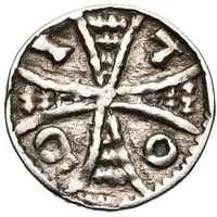 Denier - Henry II / III Eagle, Antwerp mint