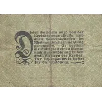 50 Pfennigs waves and value in underprint