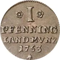 1 Pfennig - Frederick Alexander