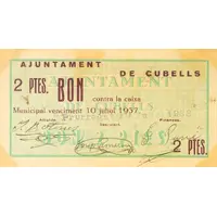 2 Pesetas Cubells