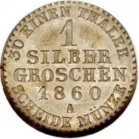 1 Silbergroschen - Paul Frederick Emil Leopold III