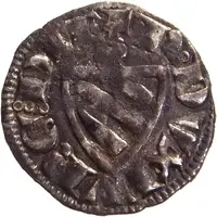 Denier with shield - Robert II Dijon