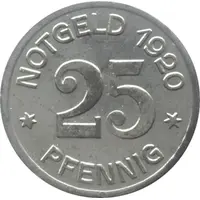 25 Pfennig - Ottmachau