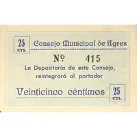 25 Céntimos Agres