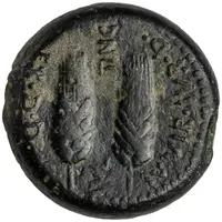 Æ29 Q FABIVS FABVLLVS L AVRELIVS SENECA