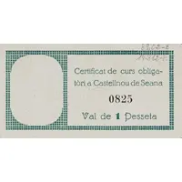 1 Peseta Castellnou de Seana