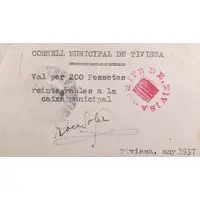 200 Pesetas Tivissa