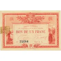 1 Franc - Chambre de Commerce de la Roche-sur-Yon et de la Vendée [85]