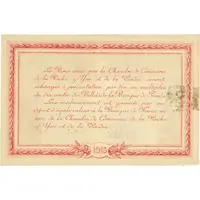 1 Franc - Chambre de Commerce de la Roche-sur-Yon et de la Vendée [85]