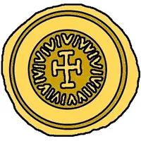 1 Tremissis With line above, S to the left