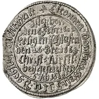 1 Groschen 'Sterbegroschen' - John Ernest Death of Eleonora Dorothea, Widow of William IV