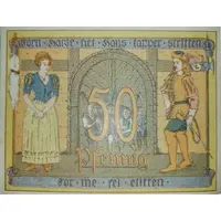 50 Pfennigs Cafetier Waller and Buchhändler Schlösser