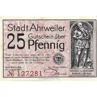 25 Pfennig redviolett issue