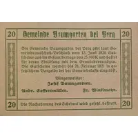 20 Heller Baumgarten