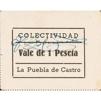 1 Peseta La Puebla de Castro