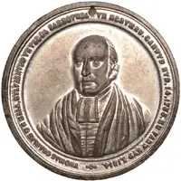 Medal Sabbath School, Welsh, white metal