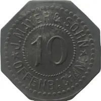 10 Pfennig - Offenbach am Main J. Mayer and Sohn