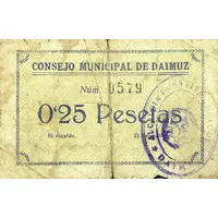 0.25 Pesetas Daimuz
