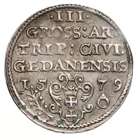 Trojak gdański - Stefan Batory Gdańsk mint