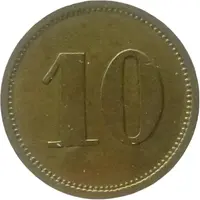 10 Pfennig Werth-Marke, Countermarked 'KS'