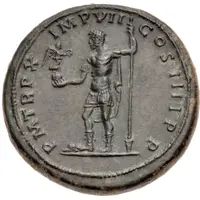 Medallion - Commodus Commodus holding Victoria