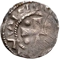 Denier - Hermann II with emperor Conrad II