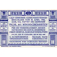 80 Heller Pichl bei Windischgarsten, Blue issue