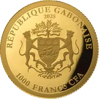 1000 Francs CFA Chinese panda 2011