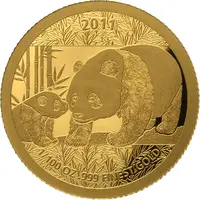 1000 Francs CFA Chinese panda 2011