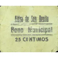 25 Céntimos Aldea de San Benito
