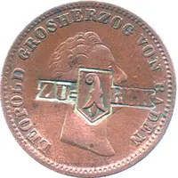 1 Kreuzer Counterstamped