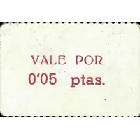 0.05 Pesetas Ontiñena