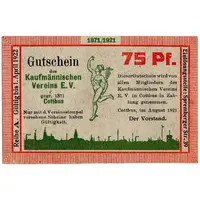 75 Pfennig Kaufmännischer Verein
