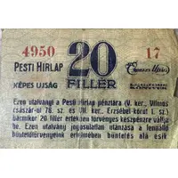 20 Filler Pesti Hirlap