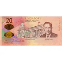 20 Dollars Singapore Bicentennial