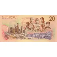 20 Dollars Singapore Bicentennial