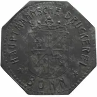 25 Pfennig - Bonn Hauptmannsche Druckerei