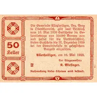 50 Heller Allerheiligen
