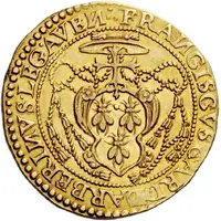 Quadruple Gold Ecu - Urban VIII Francis Barberini Legate, Cosimo Bardi Vice-Legate