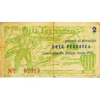 2 Pesetas Guardiola de Berga