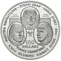 100 Dollars - Elizabeth II Navratilova, Graf and Evert