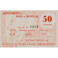 50 Céntimos Maià de Montcal
