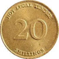 20 Shillings Telephone Token - Uganda Posts