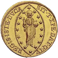 1 Zecchino - Franz II Christ with globe