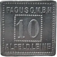10 Pfennig - Alfeld Fagus G.M.B.H.