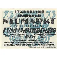 75 Pfennig Sparkasse