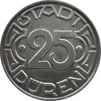 25 Pfennigs - Düren 'ME' = 1 letter
