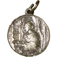 Religious Medal - Terra Catacombe Roma - Cecilia