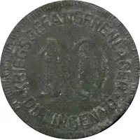 10 Pfennig - Dillingen Kriegsgefangenenlager
